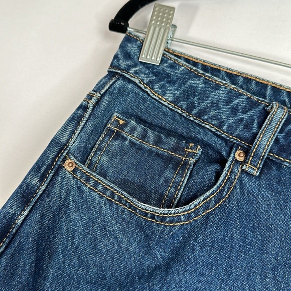 Vero Moda Blue High Rise Loose Straight Jeans NWT - Picture 3 of 10